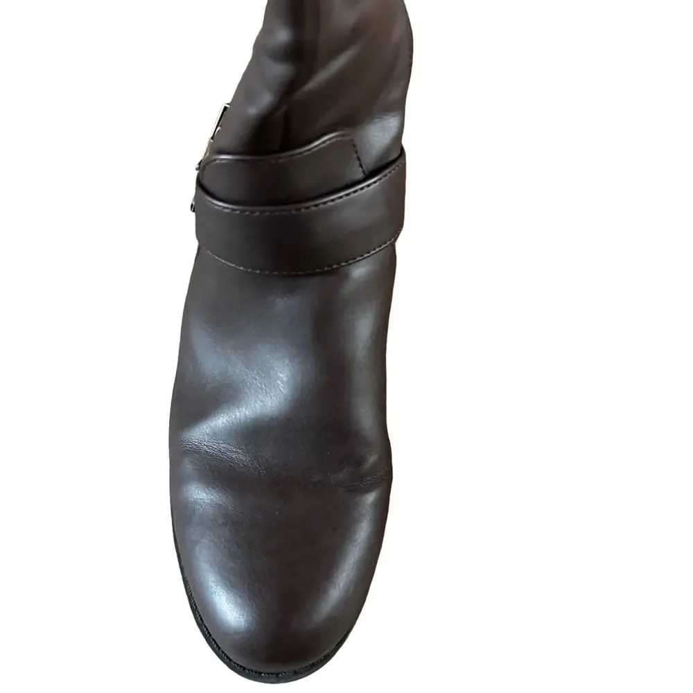 Miatoo size 7 knee high brown riding  boots EUC